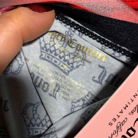 JUICY COUTURE CHEEKY Laser Cut Peak a boo back Panty 3 set - Picture 6 of 7